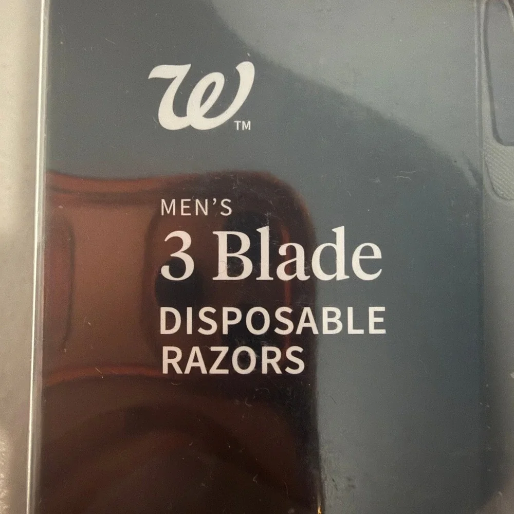 Walgreens Men's 3 Blade Disposable Razors 3 Count 4 Pack Lot 12 Total Razors